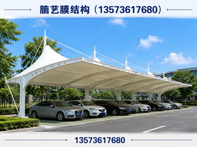 潍坊滨海经济技术开发区充电桩车棚展示图