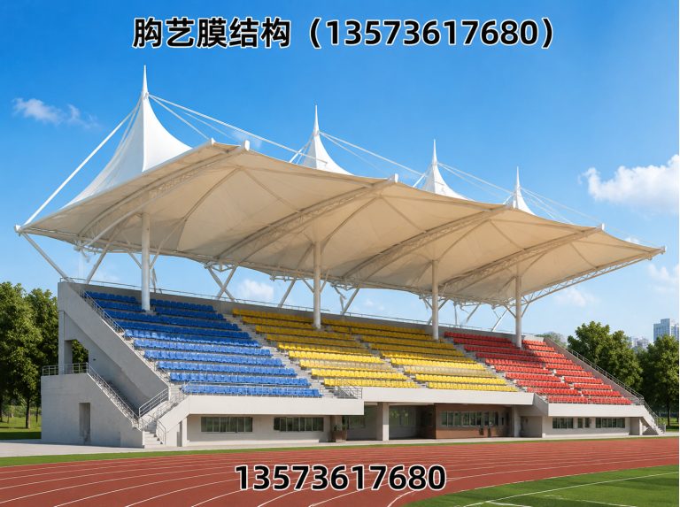 潍坊滨海经济技术开发区膜结构工程展示图